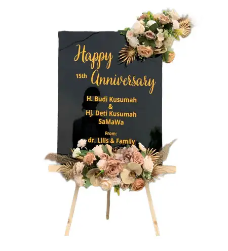 Papan Bunga Akrilik Venue Wedding Jakarta Selatan
